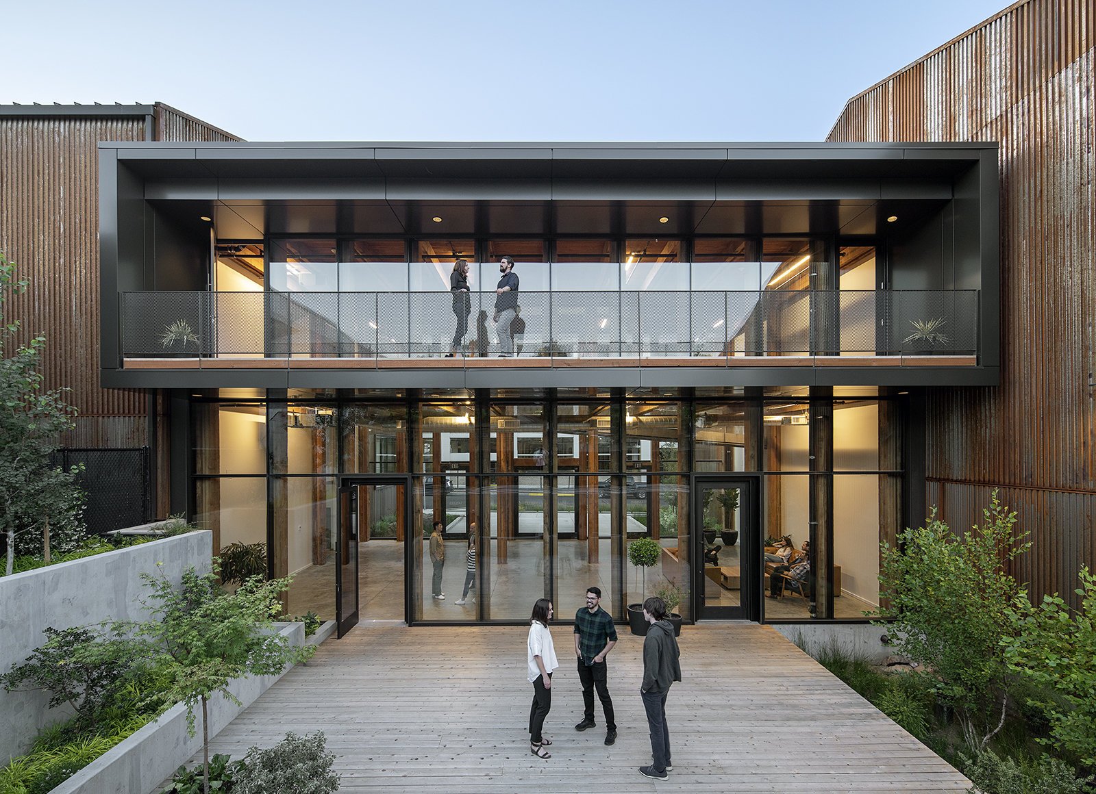 Redfox Commons Landscaped Courtyard