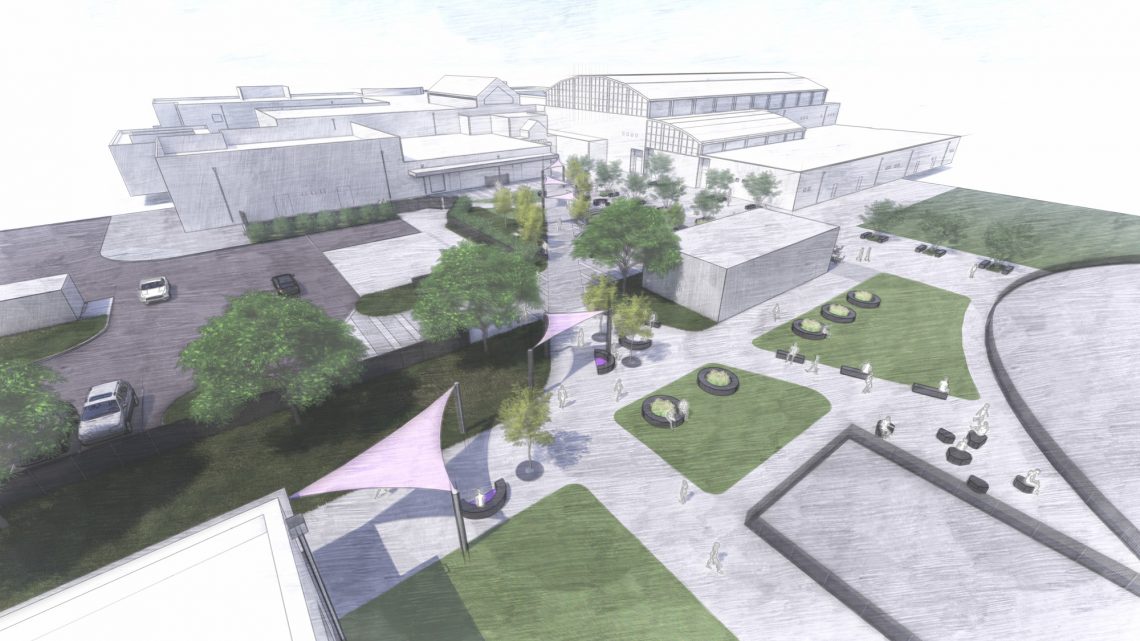 Aeriel Rendering of Heritage High School